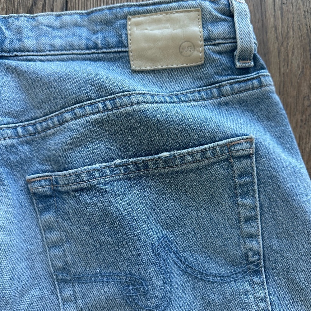 AG Denim in high rise wide leg fray 31 - Picture 5 of 7